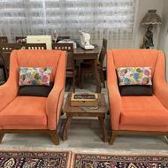 مبلمان 7 نفری با ست میز غذاخوری 8 نفری