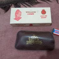 ست شانه معطر و عینک کمیاب قدیمی