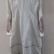 مانتو مجلسی جنس ساتن کار شده بسیار زیبا