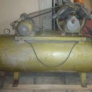 پمپ باد 250 لیتری دو سیلندر کایزر آلمانی اصل