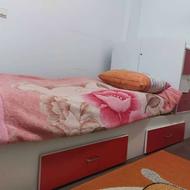 تخت خواب کودک و نوجوان MDF ، 5 کشو