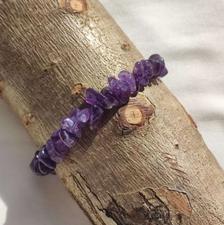 دستبند چیپسی سنگ اصل آمیتیست