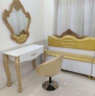 وسایل ارایشگاه ترولی صندلی کوپ.میز اینه پارتیشن