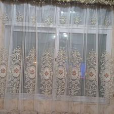 3 عدد پرده و والان کتیبه گل میخ میل پرده 5 میلیون