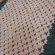 رانر دور رنگ مکرومه همزاه با اویز گل