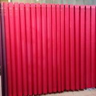 پرده به طول چهار متر در دورنگ به همراه دو عدد میله پرده