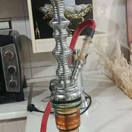 قلیان برنجی سفید