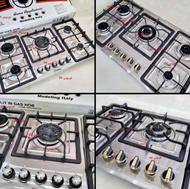 اجاق گاز 5شعله صفحه ای استیل