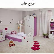 سرویس خواب دخترانه آپادانا مدل قلب