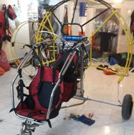 پاراگلایدر پاراموتور پاراترایک 2 نفره سه چرخ 36 اسب