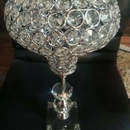 جاشمعی پایه کریستال 35 سانتی