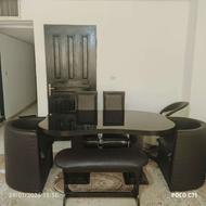 میز ناهار خوری 6نفره چرم