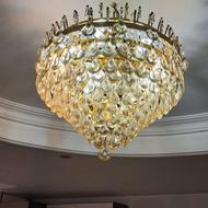 لوستر کریستالی بیست شاخه