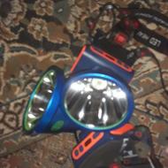 دو عدد چراغ قوه هدلایت بسیار قوی و پرنور