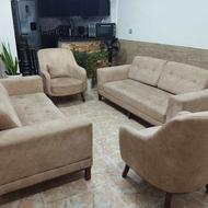 مبل هشت نفره درحد نوو مقاوم برنگ نسکافه ای