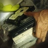 یکعدد هارد 80 قدیمی 3 عدد dvdrom مودم وایفای بعنوان ضایعات