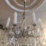 لوستر 8 و 5 شعله کریستال اصل چک