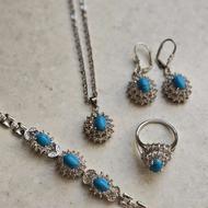 ست کامل بدلیجات طرح فیروزه ژوپینگ