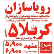 ثبت تورهای زیارتی کربلا، مشهد