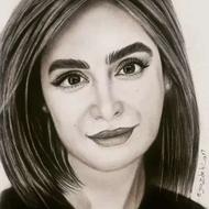 طراحی سیاه قلم چهره