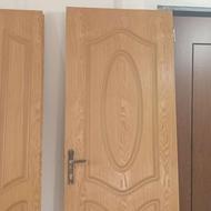 درب ورودی چوبی دو لنگه سالم