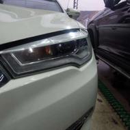 شفاف‌سازی چراغ خودرو رفع زردی و کدری + 2 سال ضمانت