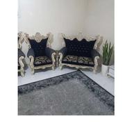 ی دست مبل 7نفره استیل ب همراه میز عسلی سالم و سالم