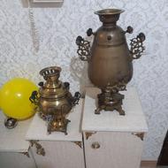 سماور روس قدیمی شتربان عالی مفت زدم