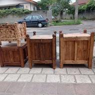 صندوقچه جابرنجی و گنجه چوبی