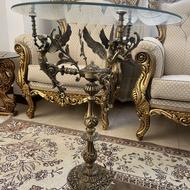 میزکنارسالنی برنزی