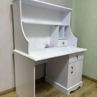 میز تحریر و قفسه سفید برند آپادانا