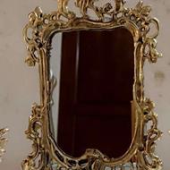 آینه و شمعدان برنز اصلی