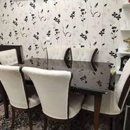 میزنهارخوری 6نفره باشیشه....