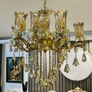 لوستر برنجی ، آب طلا بسیارشیک