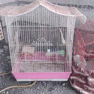 فروش 2 عدد قفس پرنده با لوازم ارزون میدم مفت