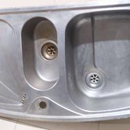 سینک 50×100 لگن چپ توکار ورق ضخیم