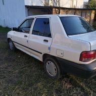 پراید 95 سفید یک گلگیر رنگ