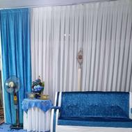 یک عدد پرده حریر 12 متری به همراه چوپ پرده