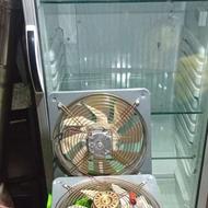 یخچال ویترینی تک درب کارتخوان ومنقل گازی 10شعله