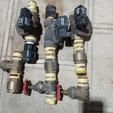 تعداد 3شیر برقی جیواکس واسه عدد شیر یکطرفه وسه عدد شیر فلکه