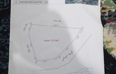 250 متر زمین واقع در کجور روستای منجیر