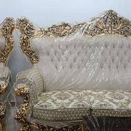 مبلمان سلطنتی با میز غذاخوری شش نفره