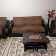 مبل راحتی هفت نفره با میز عسلی