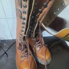 چکمه تمام چرم دخترانه سایز 35