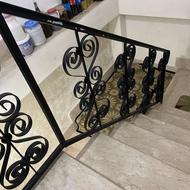 نرده اهنی راه پله فرفورژه