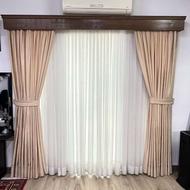 پرده به همراه کتیبه چوبی کلاسیک