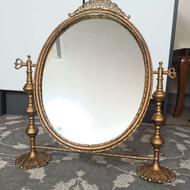 آینه برنجی قدیمی.ظرف غذا.آکواریوم