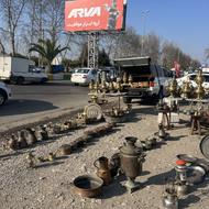 افتوچه و پارچ قدیمی مسی اصلی