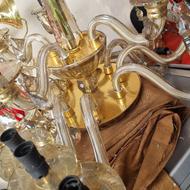 لوستر کریستالی نو 2عدد