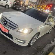 بنز c200 سفید فوق‌العاده تمیز